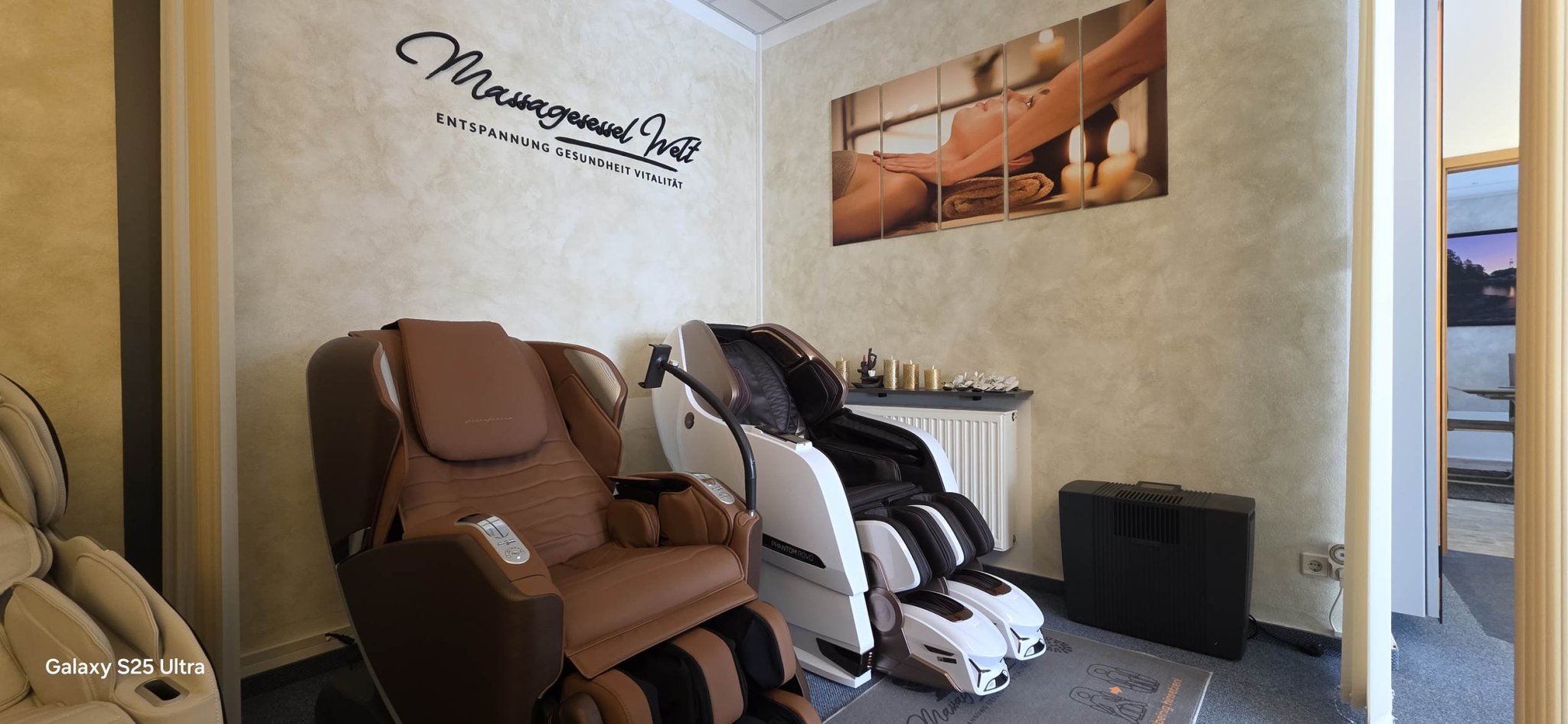 Наша виставка між Дрезденом, Лейпцигом та Хемніцем у Хайніхені - Massagesessel Welt