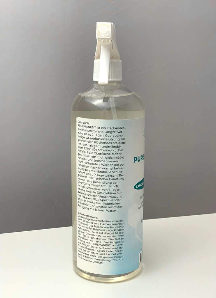 TERGIMUS Puremanent Long Protect засіб для дезінфекції поверхонь з тривалим терміном дії