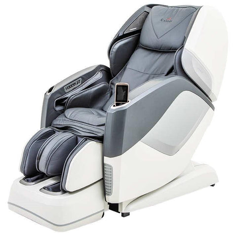 Масажне крісло Casada Aura White Grey зі штучної шкіри Світ