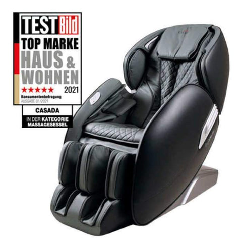 Світ величності - Масажне крісло Casada AlphaSonic II - червоно-чорне зі штучної шкіри - масажне крісло Casada AlphaSonic II